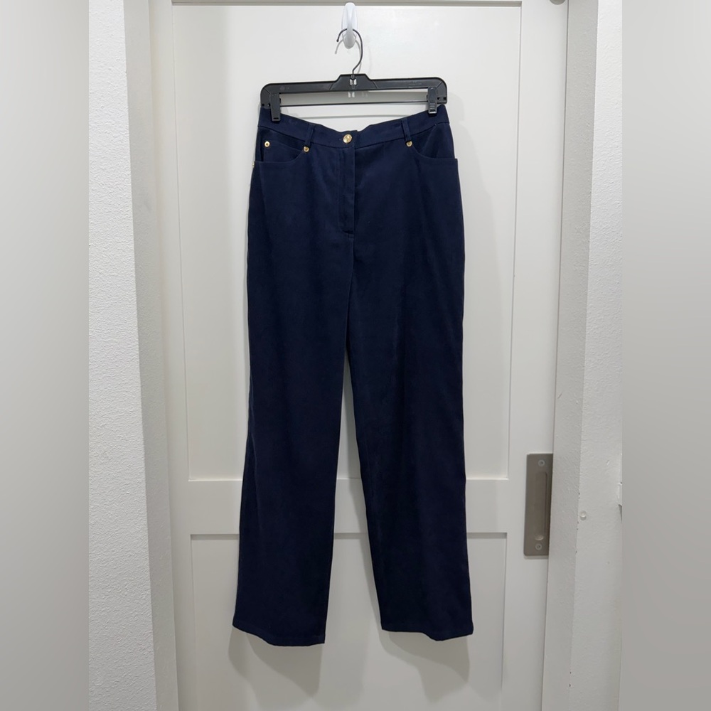 Vintage St John Sport Marie Gray Navy Straight Pants 8